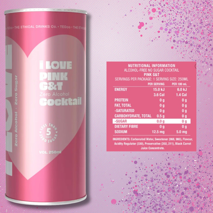 I Love Non-Alc Pink G&T Cocktail 250ml - I Love - Craftzero