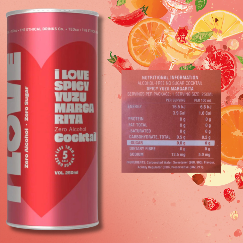 I Love Non-Alc Spicy Yuzu Margarita Cocktail 250ml - I Love - Craftzero