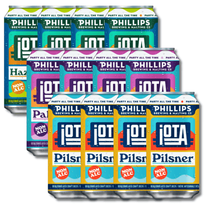 iOTA Non-Alcoholic Mixed Pack - 12x355ml ***BBD 09/26*** - Phillips Brewing & Malting Co - Craftzero