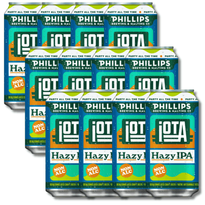 iOTA Non-Alcoholic Hazy IPA Craft Beer 355ml - Phillips Brewing & Malting Co - Craftzero