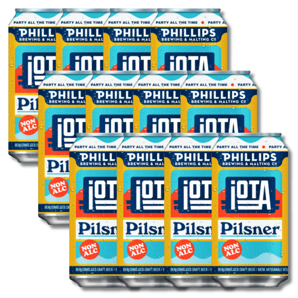 iOTA Non - Alcoholic Pilsner Craft Beer 355ml | Phillips Brewing & Malting Co | Craftzero