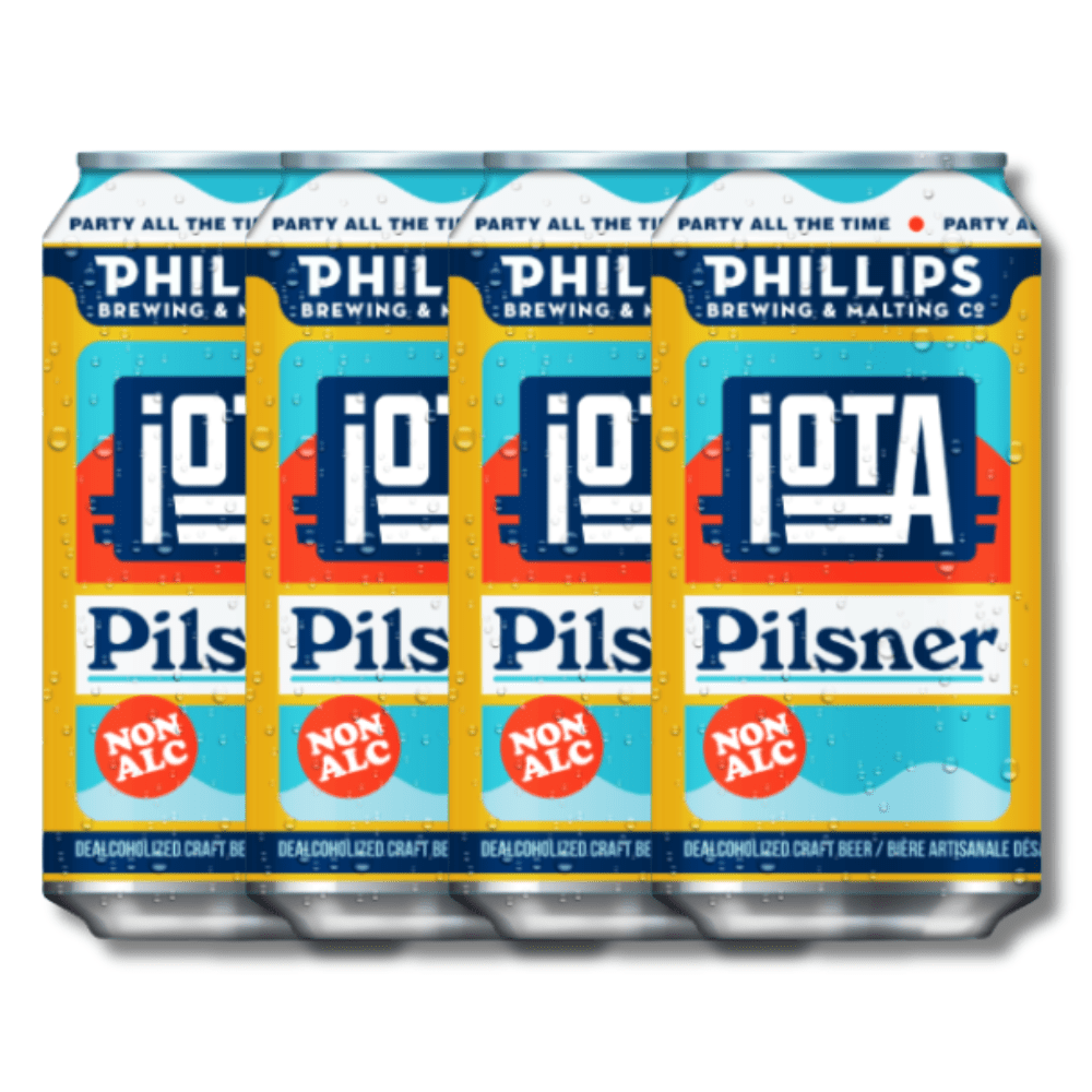 iOTA Non - Alcoholic Pilsner Craft Beer 355ml | Phillips Brewing & Malting Co | Craftzero