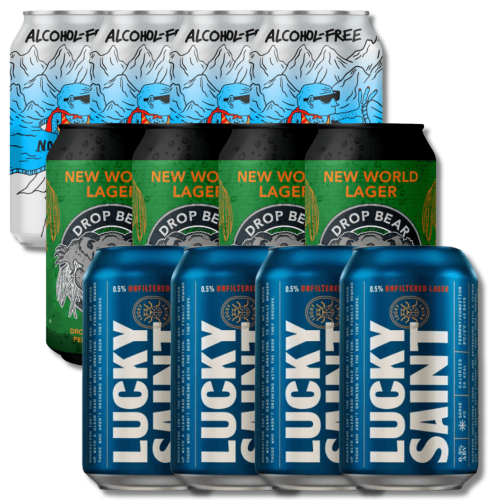 “Lager Land - The Imports” Non Alcoholic Mixed Lager Case (12) - Craftzero - Craftzero