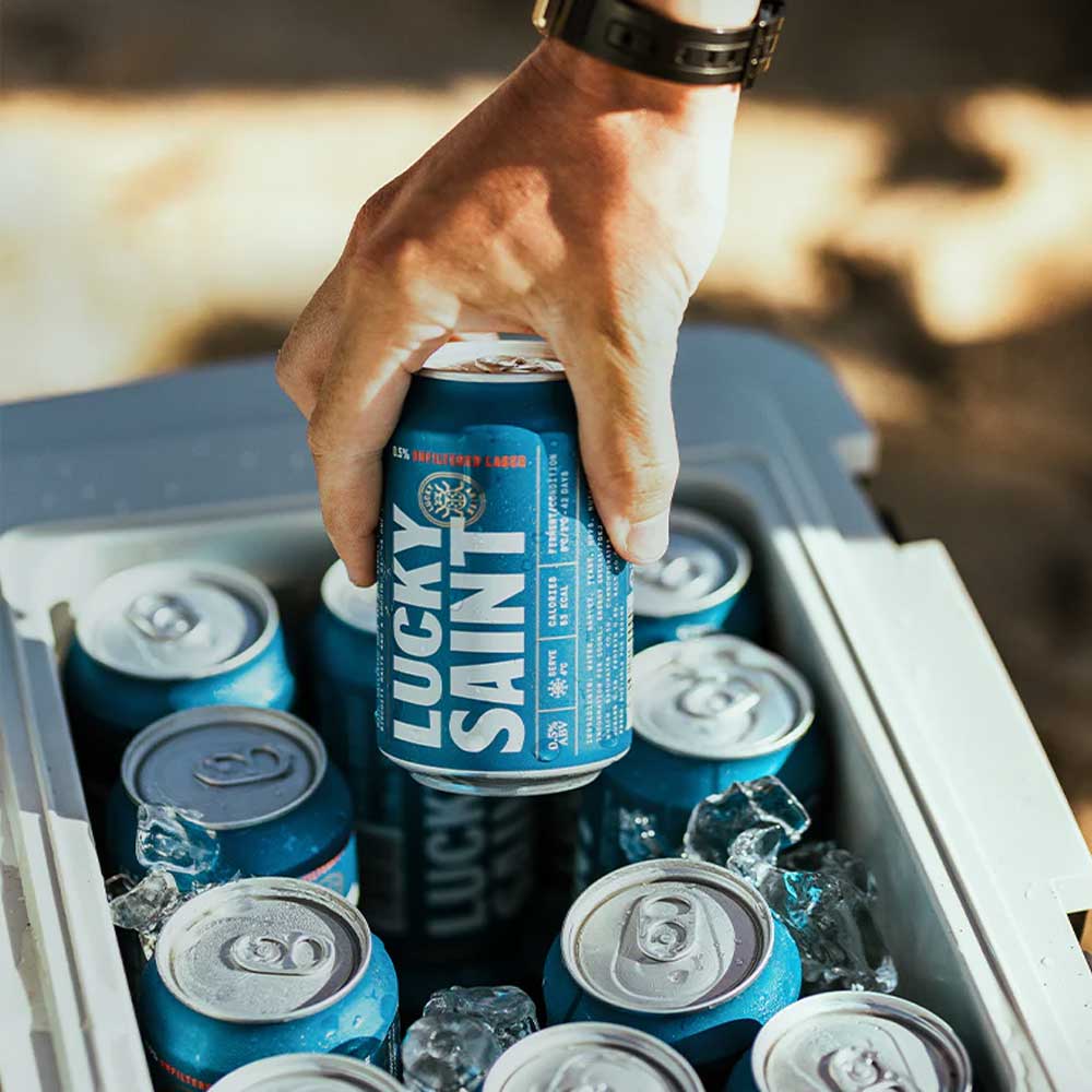 Lucky Saint Unfiltered Lager 330ml - Zero Beer - Lucky Saint - Craftzero