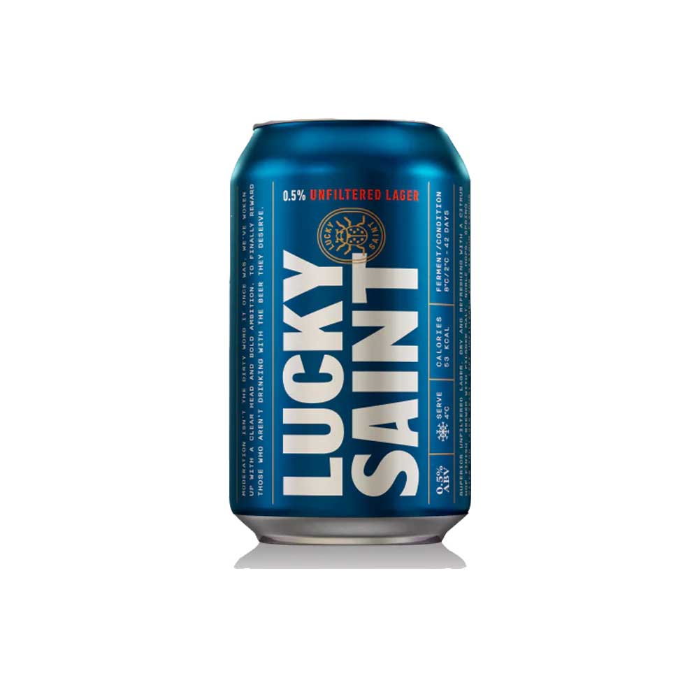 Lucky Saint Unfiltered Lager 330ml - Zero Beer - Lucky Saint - Craftzero