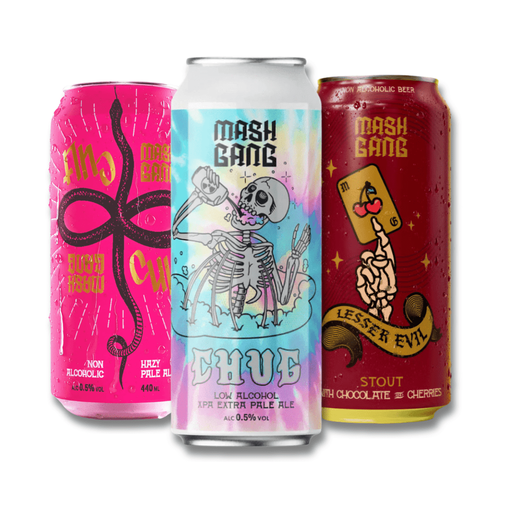 Mash Gang 440ml Non Alcoholic Trio Bundle (12 pack) - Mash Gang - Craftzero