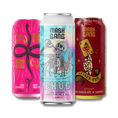 Mash Gang 440ml Non Alcoholic Trio Bundle (12 pack) - Mash Gang - Craftzero