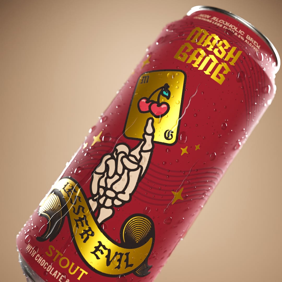 Mash Gang Lesser Evil Chocolate Cherry Stout 440ml | Mash Gang | Craftzero