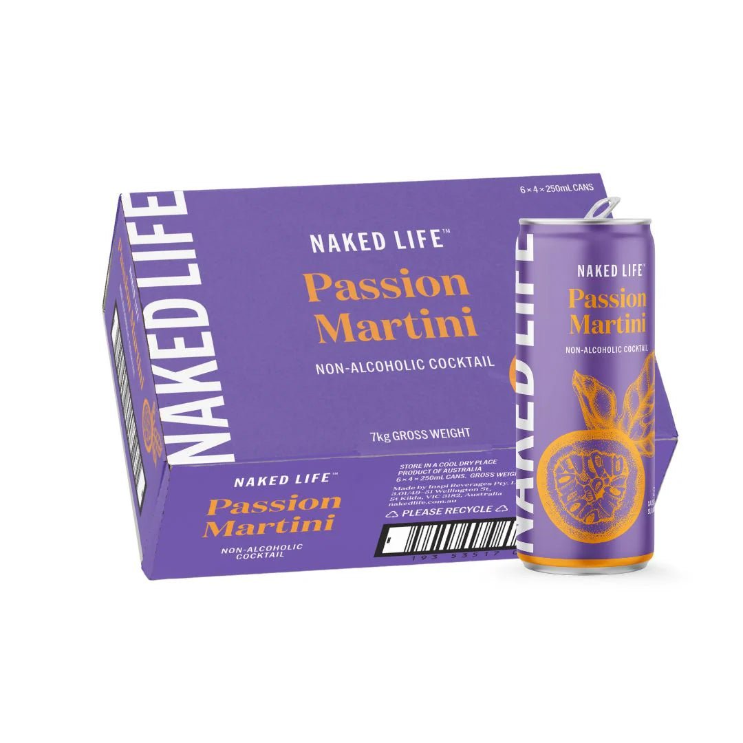 Naked Life Non - Alcoholic Passion Martini 250mL | Naked Life | Craftzero
