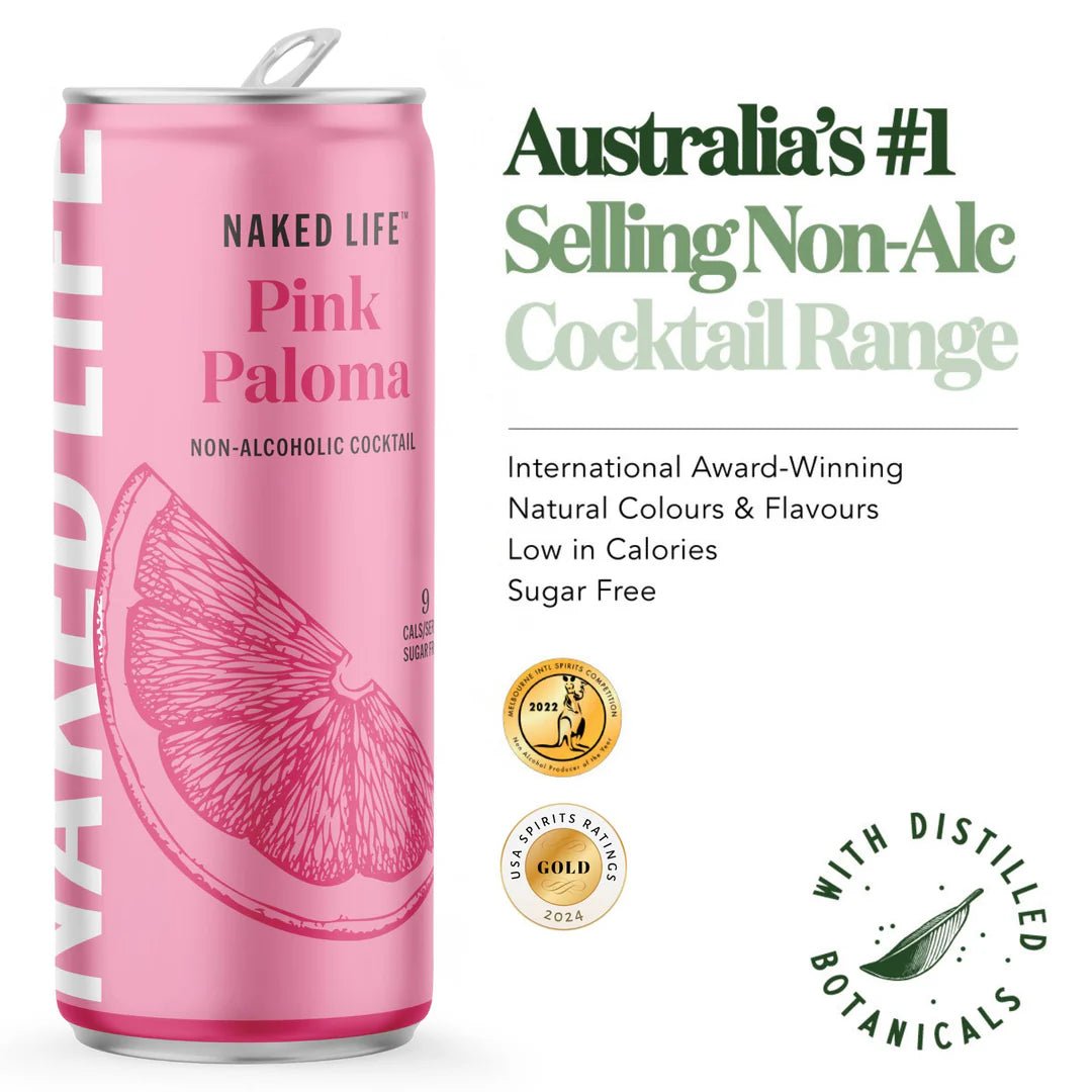 Naked Life Non - Alcoholic Pink Paloma 250mL | Naked Life | Craftzero