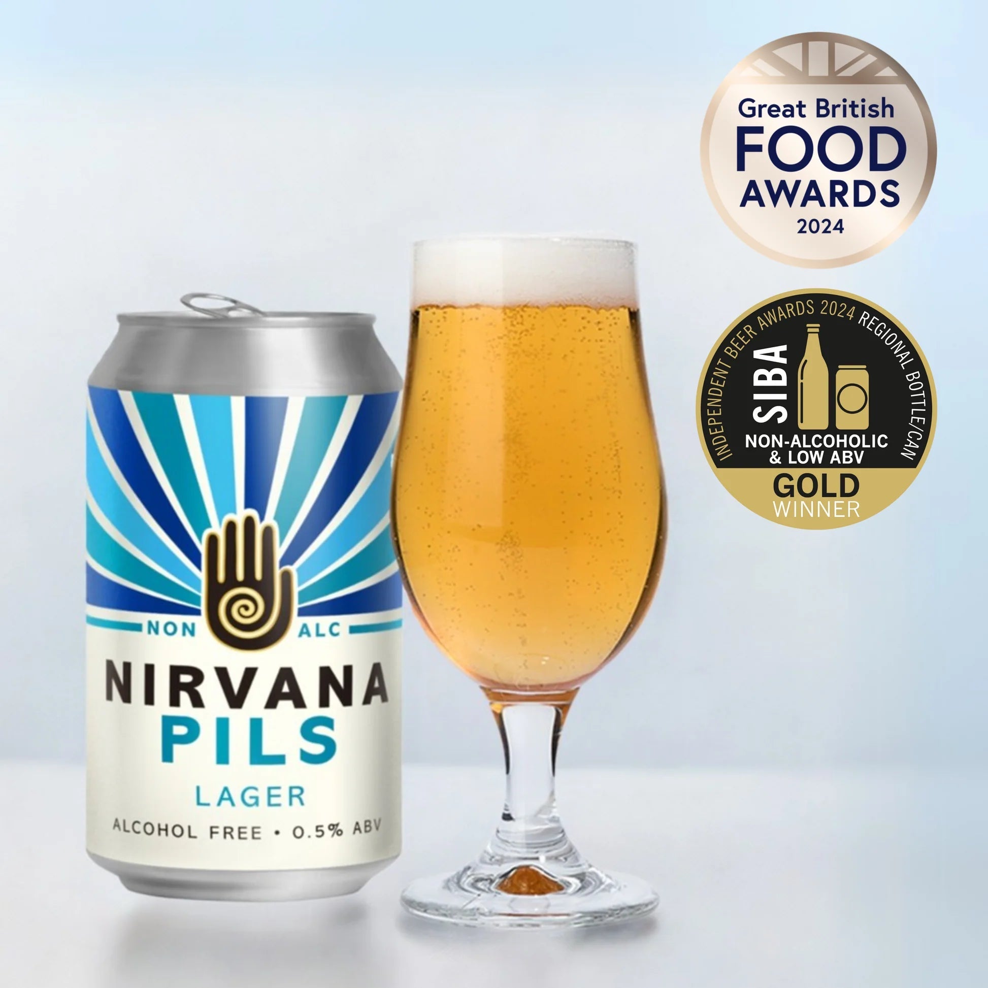 Nirvana Non Alcoholic German Pils 330ml | Nirvana | Craftzero