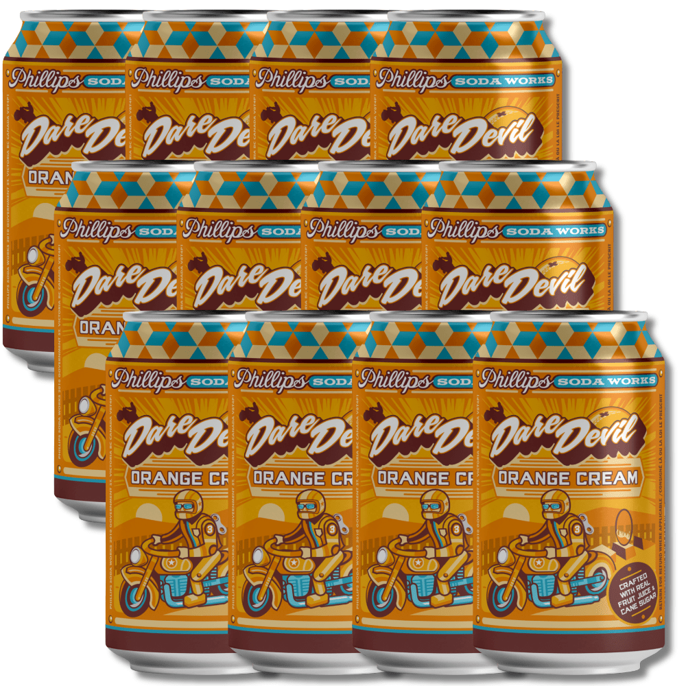 Phillips Soda Works Dare Devil Orange Cream 355ml - Phillips Soda Works - Craftzero