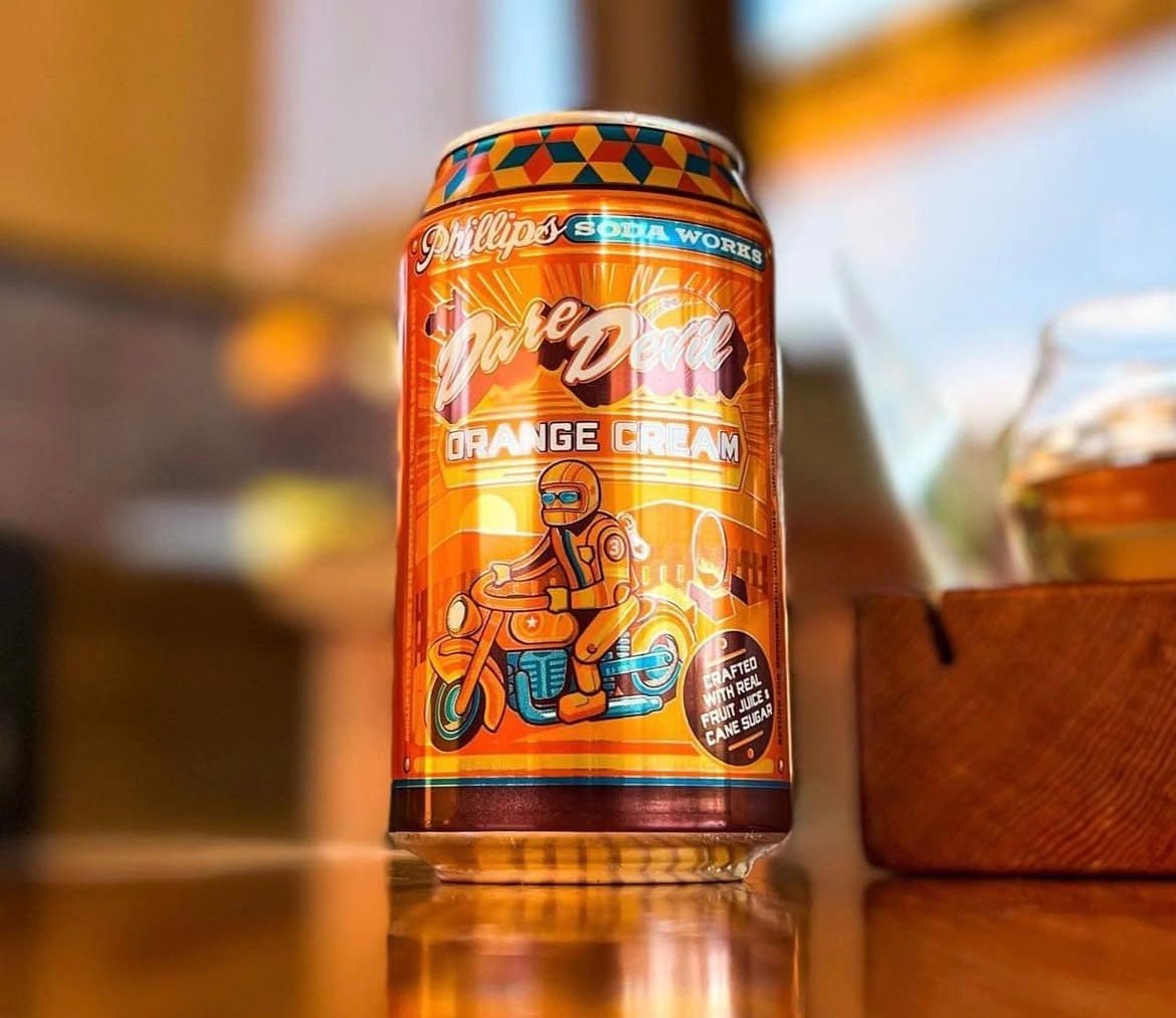 Phillips Soda Works Dare Devil Orange Cream 355ml - Phillips Soda Works - Craftzero