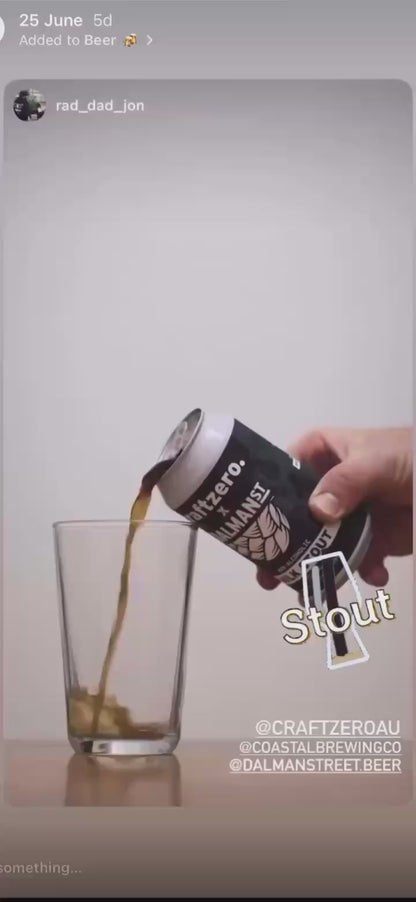 Craftzero x Dalman Street Milk Stout Non-Alcoholic 375ml