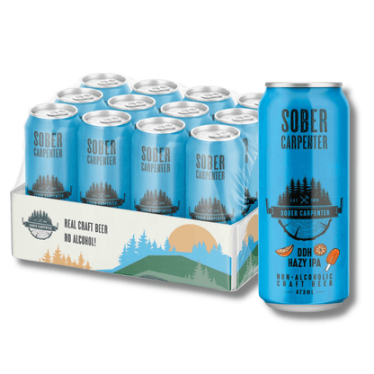 Sober Carpenter DDH Hazy IPA Non Alcoholic Craft Beer 473ml - Sober Carpenter - Craftzero