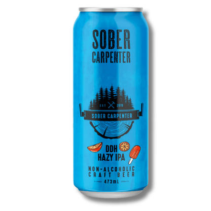 Sober Carpenter DDH Hazy IPA Non Alcoholic Craft Beer 473ml - Sober Carpenter - Craftzero