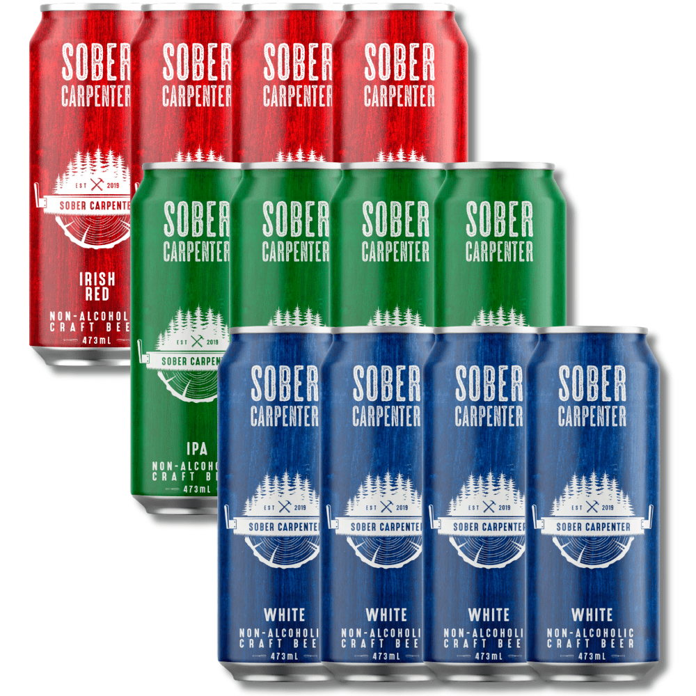 Sober Carpenter Mixed Pack - 12 x 473ml Non Alcoholic Beers - Sober Carpenter - Craftzero