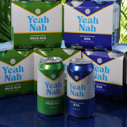 Yeah Nah Non-Alcoholic Mixed Case – Pale Ale & XPA (24 Pack) + FREE TRUCKERS HAT - Yeah Nah Beer - Craftzero