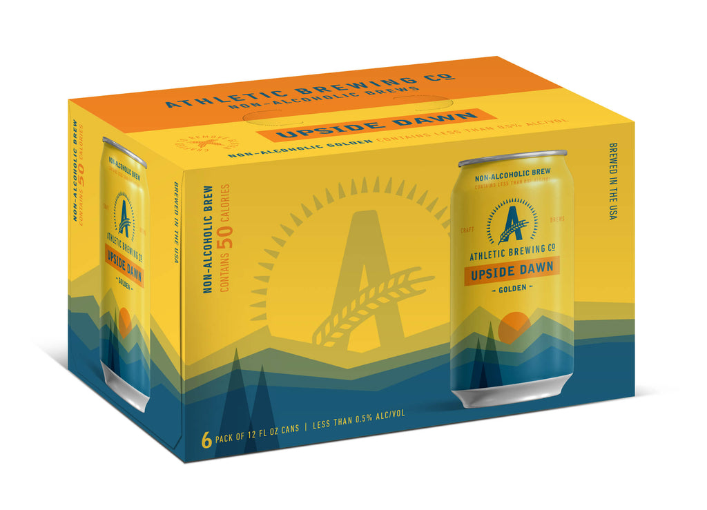 Athletic Brew Co. Upside Dawn Golden Ale 355mL | Athletic Brewing Co. | Craftzero